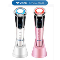 Máy Massage Mặt Làm Đẹp VISPO VP-CM23 - Máy Massage 5IN1 Photon Nóng Và Lạnh EMS Săn Chắc Da , Làm Sạch Và Tăng Hấp Thụ Dưỡng Chất, Khóa Ẩm Cho Da Bằng Công Nghệ Hiện Đại - Trắng