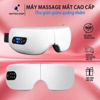 Máy massage mắt loại cao cấp nghe nhạc bluetooth có túi khí matxa bằng rung tần và nhiệt độ giảm thâm quầng xoa dịu