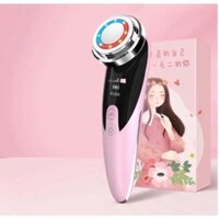 Máy massage mặt nóng lạnh ion, Máy đẩy tinh chất điện di cao cấp Trẻ hóa da