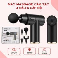 Máy Massage Mini Cầm Tay Cổ Vai Gáy 4 Đầu 6 Chế Độ Cổng Sạc USB Type - C