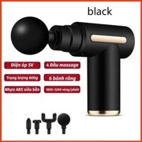 Máy Massage mini cầm tay, máy đấm lưng massage cổ vai gáy 4 đầu 6 chế độ