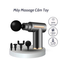 Máy Massage/ Súng Massage Mini cầm tay đa năng 4 đầu 6 chế độ hkm Hiup