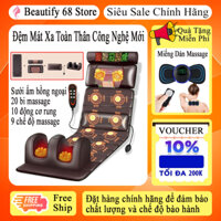 Máy massage toàn thân, Nệm massage xoa bóp giảm đau mỏi vai gáy phục hồi sức khỏe, Máy mát xa đa năng cao cấp