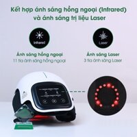 Máy massage trị liệu khớp đầu gối cao cấp, máy mát xa xoa bóp nhiệt chườm nóng, đèn lazer trị liệu đầu gối giảm đau nhức