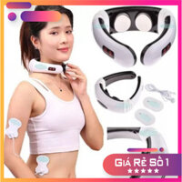 Máy Massage Vai Cổ Gáy Trị Liệu Cao Cấp - Máy Mát Xa Châm Cứu Xung Điện Từ Bấm Huyệt 3D Cho Mọi Lứa Tuổi