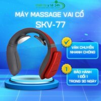Máy massage vai cổ xung điện SKV-77, nhiều chế độ mát xa, chườm nóng xóa bỏ đau mỏi vai cổ, thiết kế hiện đại, pin sạc