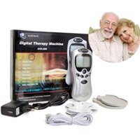 Máy massage xung điện 4 miếng dán vật lý trị liệu mát xa châm cứu bấm huyệt cầm tay lưng cổ vai gáy - máy ms xung điện