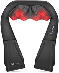 Máy mát xa cổ và vai Snailax Shiatsu với chức năng lưng nhiệt, Gối mát xa điện đa năng cho cổ, lưng, vai, chân, toàn thân