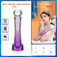 Máy mát xa mặt, búa điện di đẩy tinh chất nóng lạnh công nghệ sóng RF, máy massage làm sạch da mặt, nâng cơ mờ nếp nhăn