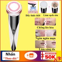 Máy mát xa mặt đa chức năng 7in1 đẩy tinh chất giảm nếp nhăn nâng cơ mặt làm sáng da chậm quá trình lão hóa