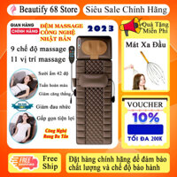 Máy mát xa toàn thân chính hãng, Đêm massage cao cấp ệm massage xoa bóp giảm đau mỏi vai gáy phục hồi sức khỏe