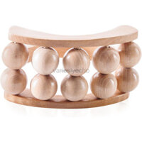 Máy mát xa toàn thân để giảm căng thẳng - Con lăn Massage bằng gỗ kích thích phản xạ và giảm căng thẳng - Dụng cụ Massage trị liệu bằng gỗ