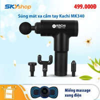 Máy mát xa trị liệu cầm tay không dây Kachi MK340 - Giảm đau nhức, giảm căng cơ  - Tặng miếng massage xung điện