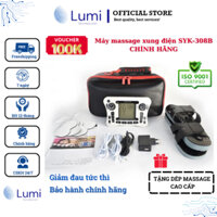 Máy mát-xa xung điện cao cấp LUMI SYK-308B, máy massage trị liệu bấm huyệt xoa bóp 20 cường độ TẶNG TÚI DA CAO CẤP