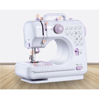Máy May Mini Để Bàn Gia Đình - Máy Khâu Cầm Tay SM 505L với 12 Đường May, Có Vắt Sổ