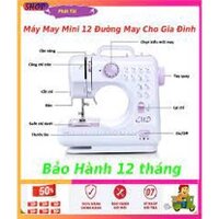 Máy May Mini Gia Đình FHSM505 12 Kiểu May, Có Vắt Sổ