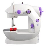 Máy may mini Sewing Machine SM-202A CMD (Trắng phối tím)