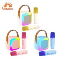 Máy Mini với 2 Mics không dây và đèn đầy màu sắc Quà tặng di động