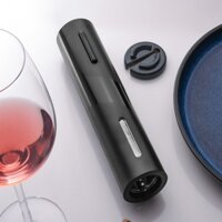 ◘™Máy mở nắp chai rượu vang tự động chạy bằng pin sạc HES-008 550mAh -  Chất liệu: Hợp kim nhôm + nhựa ABS