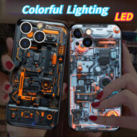 Máy móc kính đèn LED phát sáng cho vỏ điện thoại Samsung Vỏ bảo vệ S25 + S25 25Ultra S21 + S21ULTRA S22 S22ULTRA S20ULTRA S23ULTRA S23 + S21 S20 + S22 + S24Ultra S24 + S24