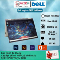 [Máy Mới] Laptop Dell Inspiron 7425 2in1 Green (Ryzen R7-5825U/16G/512GB M.2 NVMe/VGA AMD RX Vega 7)[Laptoplc]