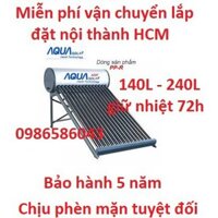 MÁY NĂNG LƯỢNG MẶT TRỜI 140LÍT - 240LIT AQUASOLA(PPR) CHỐNG PHÈN, MẶN - BH 7 NĂM