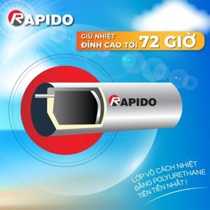 Máy năng lượng mặt trời Rapido Ruby ống chân không 160L