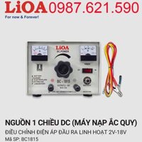 Máy Nạp Ắc Quy LiOA BC-1815 Sạc Bình 12V 15A Giá Rẻ