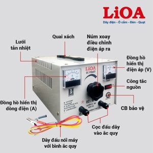 Máy nạp ắc quy Lioa BC1815 - 15A, 0-18V