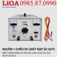 Máy Nạp Ắc Quy LiOA BC3630 Sạc Bình 12V 24V 30A