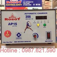 Máy Nạp Ắc Quy Robot 30A Sạc 12V 24V 36V Oto Xe Máy