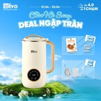 Máy Nấu Sữa Hạt Mini OLIVO CB400 Pro - Dung Tích 600ml - Nhỏ Gọn - Menu Cài Sẵn - Độ Ồn Thấp