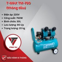 Máy nén khí 30L T-MAX TM-750 (không dầu)