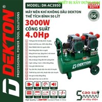 Máy Nén Khí 4HP/50L Dekton Khong Dầu / DK-AC3950PLUS / 42 Giây Đầy Bình/50L máy móc HCM