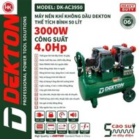 Máy nén Khí 50l Ko Dầu DEKTON Dk-AC3950 lên hơi siêu nhanh hk máy xây dựng