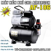 Máy Nén Khí Bình Chứa Phun Sơn Mini Airbrush AF-186 Airbrush Compressor