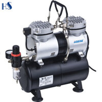 Máy Nén Khí Bình Chứa Phun Sơn Mini Haoseng AS196 Airbrush Compressor