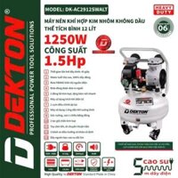 Máy nén khí bình hợp kim Nhôm 12L Dekton DK-AC2912SWALT, Lên Hơi Nhanh