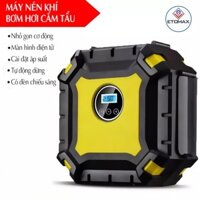 Máy nén khí bơm hơi mini 12v V6 đồng hồ điện tử