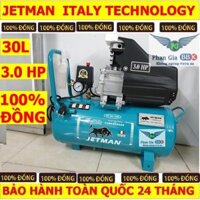 Máy Nén Khí Có Dầu Liền Trục JETMAN 3.0 HP 30L, máy nén khí 100% dây đồng