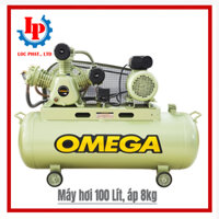 Máy Nén Khí Đài Loan OMEGA 100 Lít, Áp 12.5kg, 3HP (2 cấp nén)