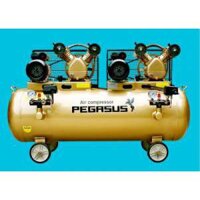 MÁY NÉN KHÍ DÂY ĐAI 2 ĐẦU NÉN-2 MOTOR-3HP-12.5KG-230L