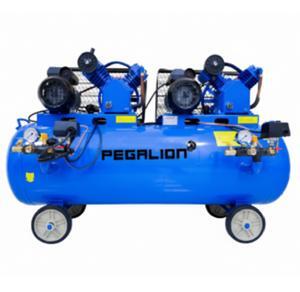Máy nén khí dây đai pegasus 2 đầu nen,2 motor Koku TM-V-0.25-12.5x2-230L