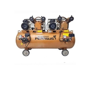 Máy nén khí dây đai pegasus 2 đầu nen,2 motor Koku TM-V-0.25-12.5x2-230L