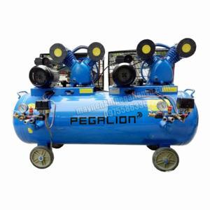Máy nén khí dây đai pegasus 2 đầu nen,2 motor Koku TM-V-0.25-12.5x2-230L