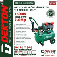 Máy Nén Khí Không Dầu Dekton DK-AC3930PLUS / 2HP/1500W/ Bình 30L - Lưu Lượng 200L/Phút . Thiết bị xây dựng GT