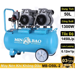Máy nén khí không dầu Minbao MB-050L