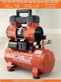 MÁY NÉN KHÍ KHÔNG DẦU MINI SHARK CNT 15 10 LÍT