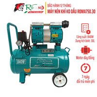 Máy Nén Khí Không Dầu ROMANO RM70030, Bình 30L, 800W