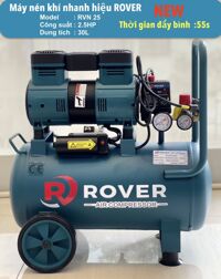 MÁY NÉN KHÍ KHÔNG DẦU TUA NHANH 30 LÍT ROVER RVN 25